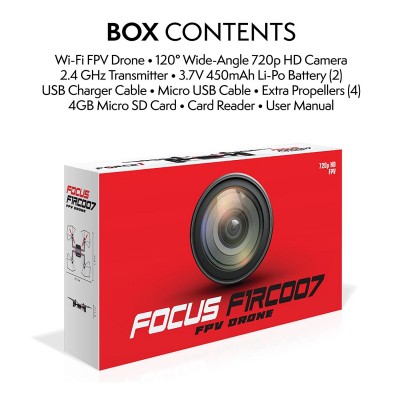 Force1 Headless 360 Flip Mode Focus FPV Drone with 720p Live Video HD Camera and Battery   